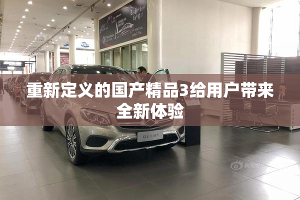 重新定义的国产精品3给用户带来全新体验