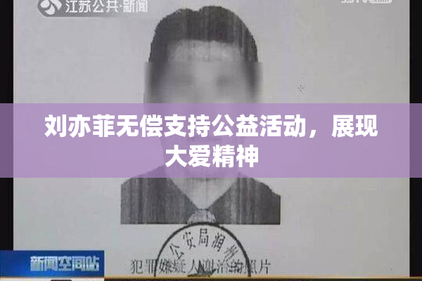 刘亦菲无偿支持公益活动，展现大爱精神