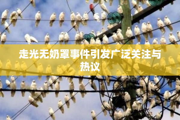 走光无奶罩事件引发广泛关注与热议