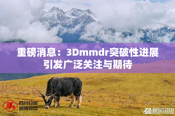 重磅消息：3Dmmdr突破性进展引发广泛关注与期待