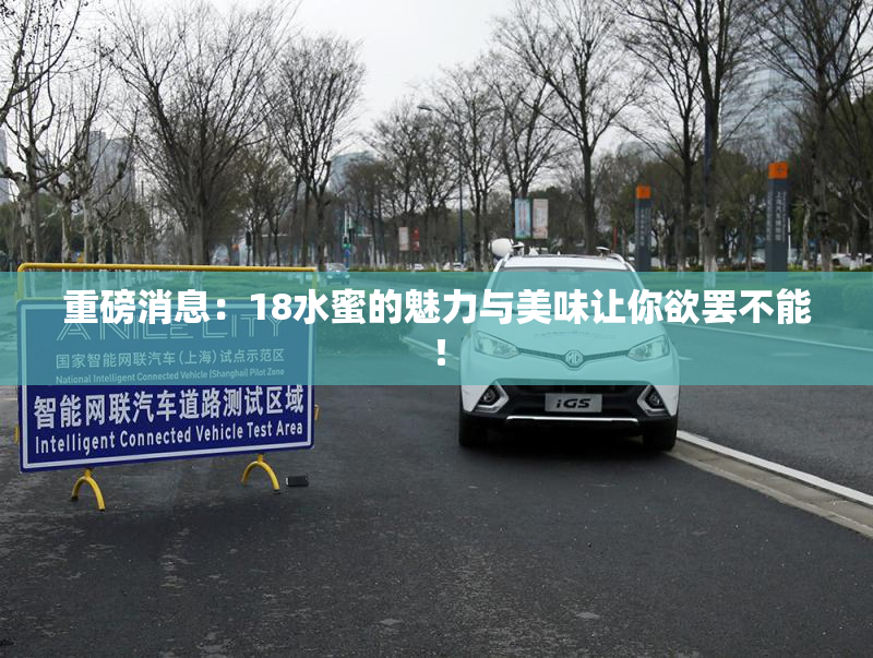 重磅消息：18水蜜的魅力与美味让你欲罢不能！