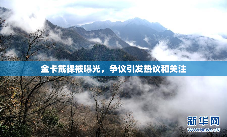 金卡戴裸被曝光，争议引发热议和关注