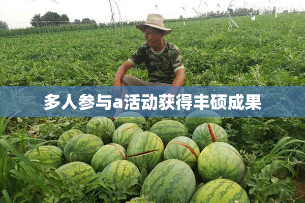 多人参与a活动获得丰硕成果