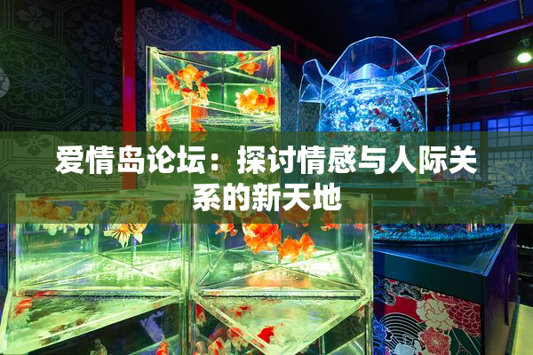 爱情岛论坛：探讨情感与人际关系的新天地