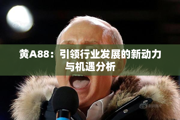 黄A88：引领行业发展的新动力与机遇分析