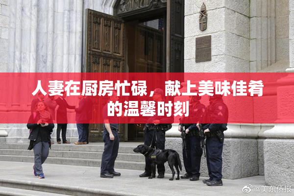 人妻在厨房忙碌，献上美味佳肴的温馨时刻