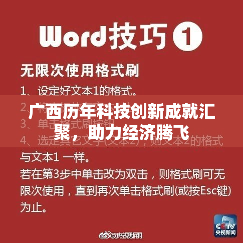 广西历年科技创新成就汇聚，助力经济腾飞