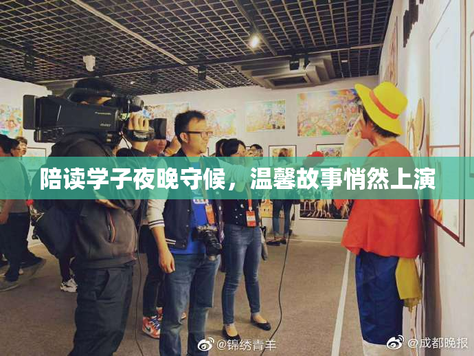 陪读学子夜晚守候，温馨故事悄然上演