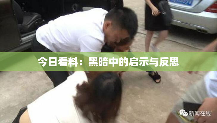 今日看料：黑暗中的启示与反思