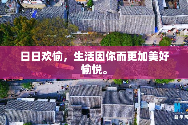 日日欢愉，生活因你而更加美好愉悦。