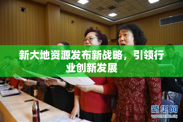 新大地资源发布新战略，引领行业创新发展