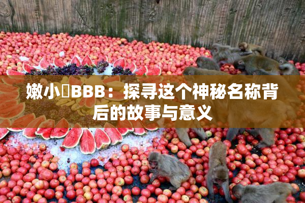 嫩小槡BBB：探寻这个神秘名称背后的故事与意义
