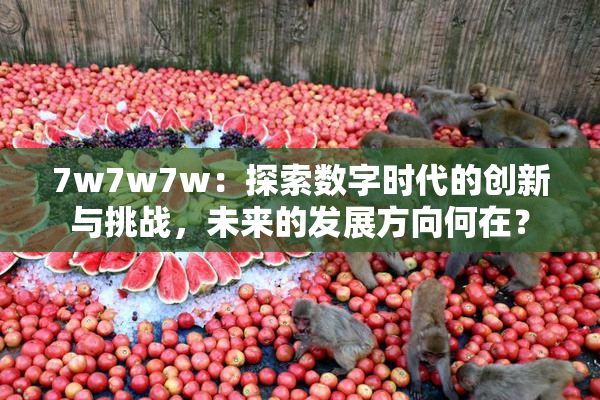 7w7w7w：探索数字时代的创新与挑战，未来的发展方向何在？