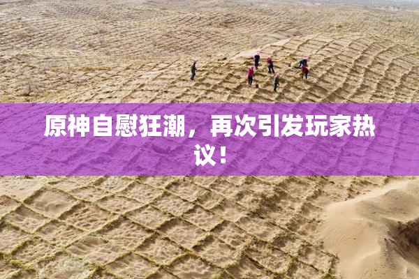 原神自慰狂潮，再次引发玩家热议！
