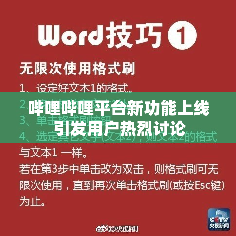 哔哩哔哩平台新功能上线 引发用户热烈讨论
