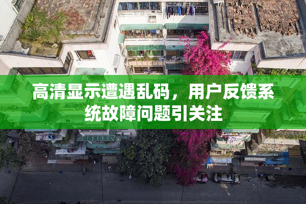 高清显示遭遇乱码，用户反馈系统故障问题引关注