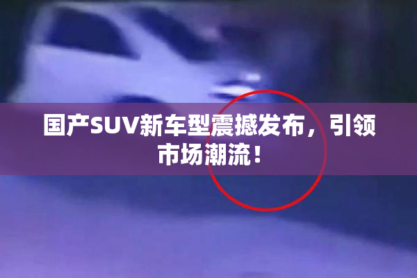 国产SUV新车型震撼发布，引领市场潮流！