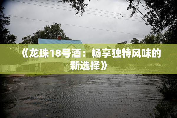 《龙珠18号酒：畅享独特风味的新选择》