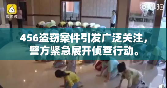 456盗窃案件引发广泛关注，警方紧急展开侦查行动。
