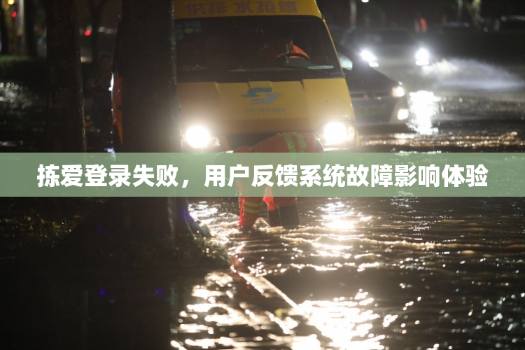 拣爱登录失败，用户反馈系统故障影响体验