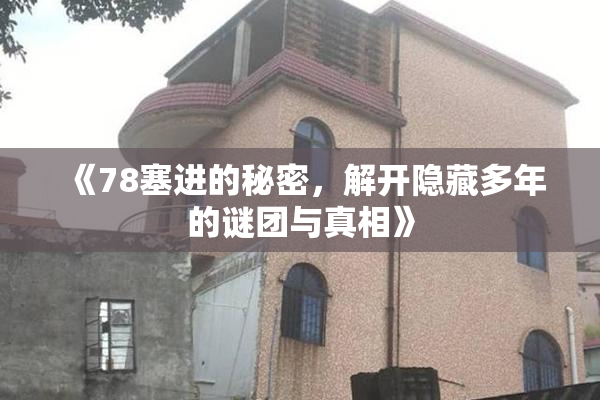 《78塞进的秘密，解开隐藏多年的谜团与真相》