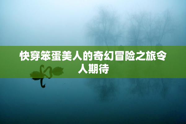 快穿笨蛋美人的奇幻冒险之旅令人期待