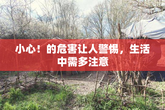 小心！的危害让人警惕，生活中需多注意