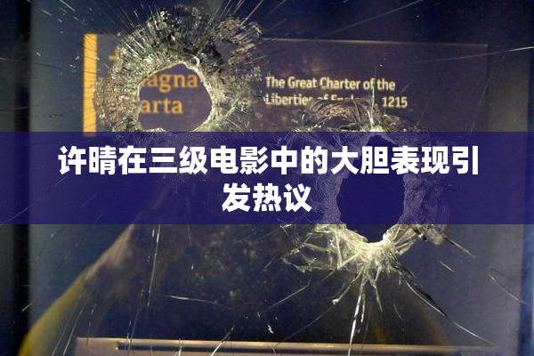 许晴在三级电影中的大胆表现引发热议