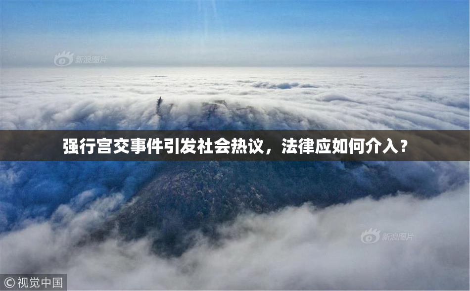 强行宫交事件引发社会热议，法律应如何介入？