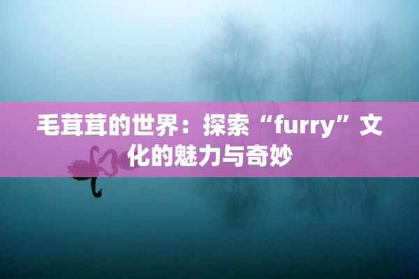 毛茸茸的世界：探索“furry”文化的魅力与奇妙