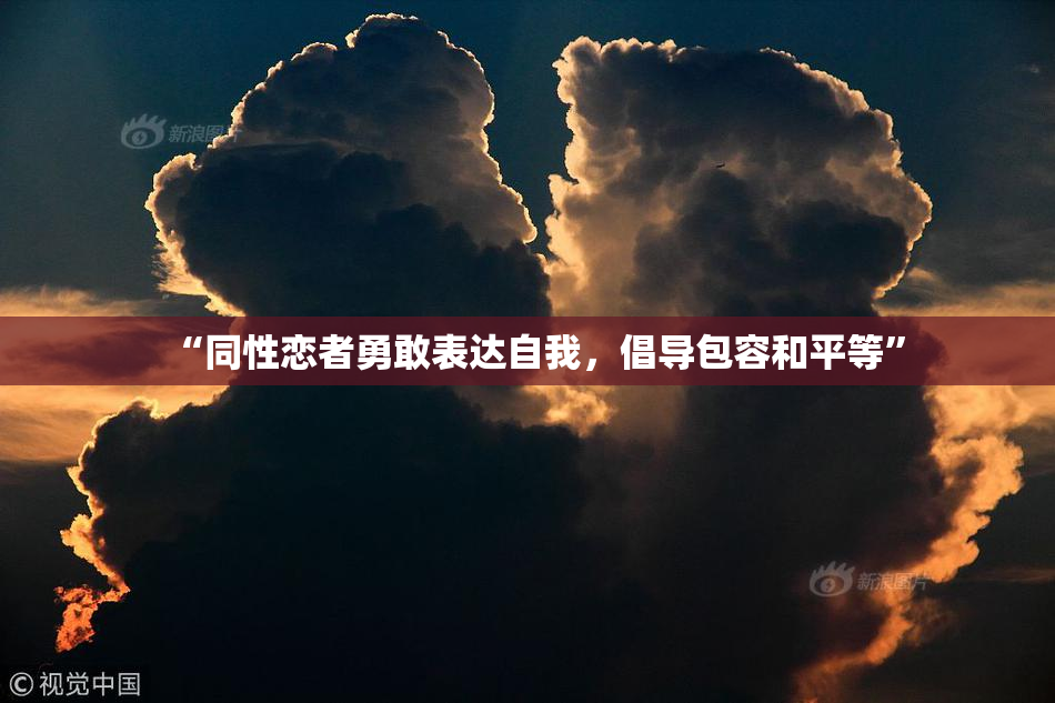 “同性恋者勇敢表达自我，倡导包容和平等”