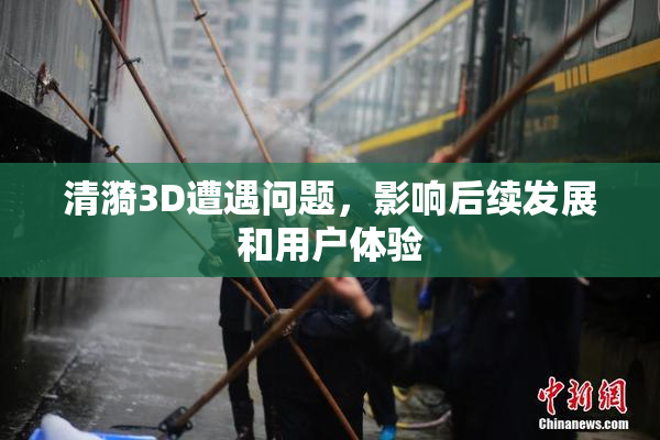 清漪3D遭遇问题，影响后续发展和用户体验