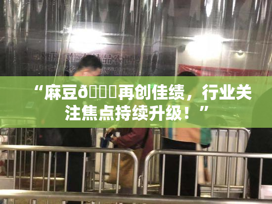 “麻豆🔞再创佳绩，行业关注焦点持续升级！”