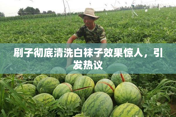 刷子彻底清洗白袜子效果惊人，引发热议