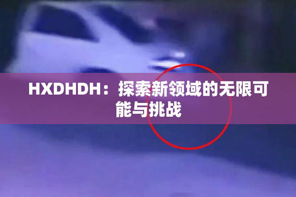 HXDHDH：探索新领域的无限可能与挑战