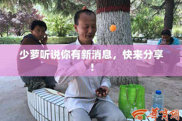 少萝听说你有新消息，快来分享！