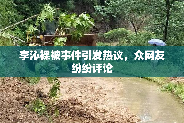 李沁裸被事件引发热议，众网友纷纷评论
