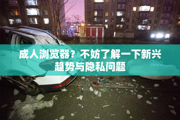 成人浏览器？不妨了解一下新兴趋势与隐私问题