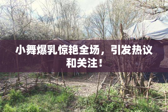 小舞爆乳惊艳全场，引发热议和关注！