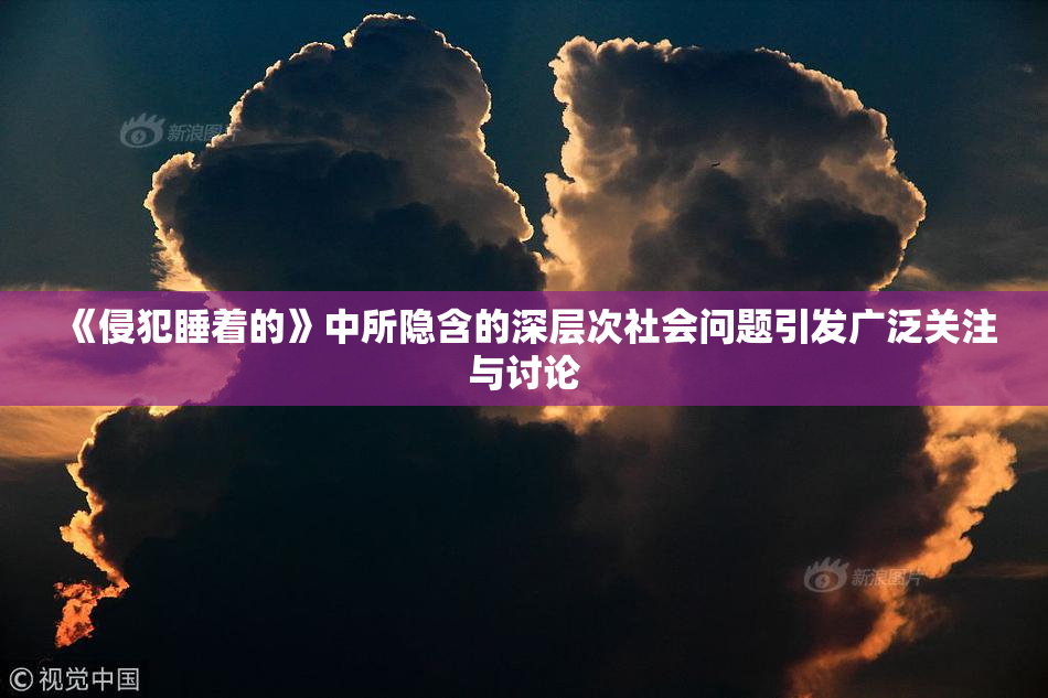 《侵犯睡着的》中所隐含的深层次社会问题引发广泛关注与讨论