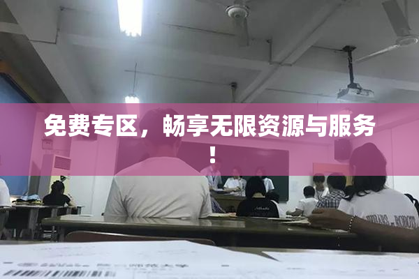 免费专区，畅享无限资源与服务！