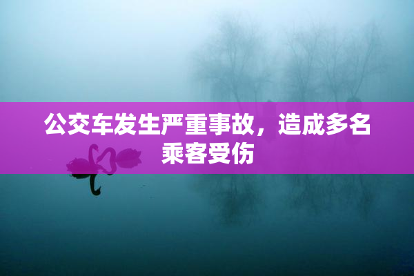 公交车发生严重事故，造成多名乘客受伤