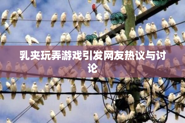 乳夹玩弄游戏引发网友热议与讨论