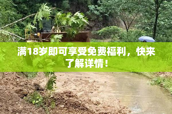 满18岁即可享受免费福利，快来了解详情！