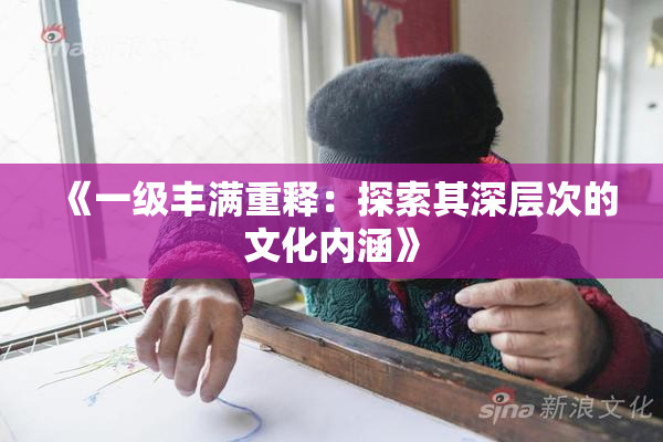 《一级丰满重释：探索其深层次的文化内涵》