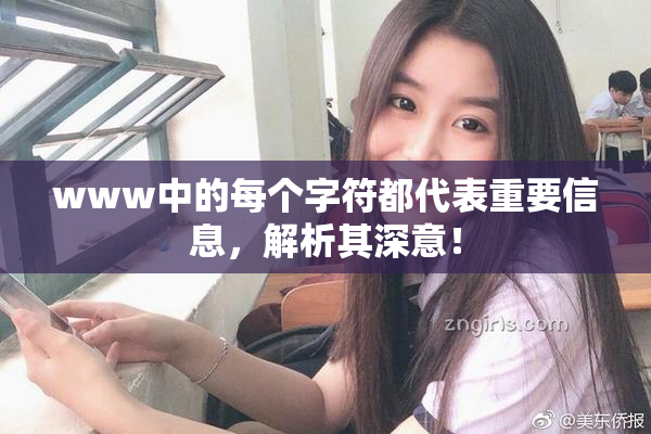 www中的每个字符都代表重要信息，解析其深意！