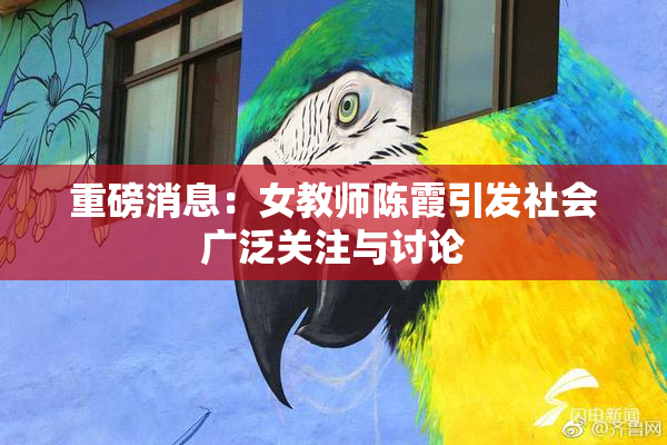 重磅消息：女教师陈霞引发社会广泛关注与讨论
