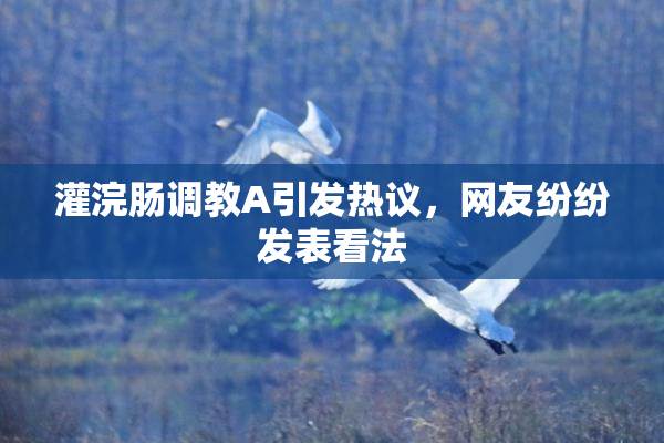 灌浣肠调教A引发热议，网友纷纷发表看法