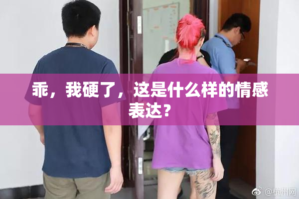 乖，我硬了，这是什么样的情感表达？