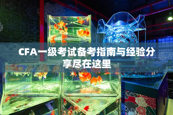 CFA一级考试备考指南与经验分享尽在这里